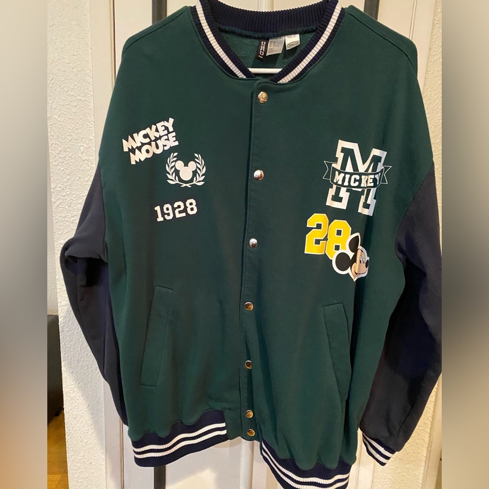 H&M Disney Navy and Green Jacket